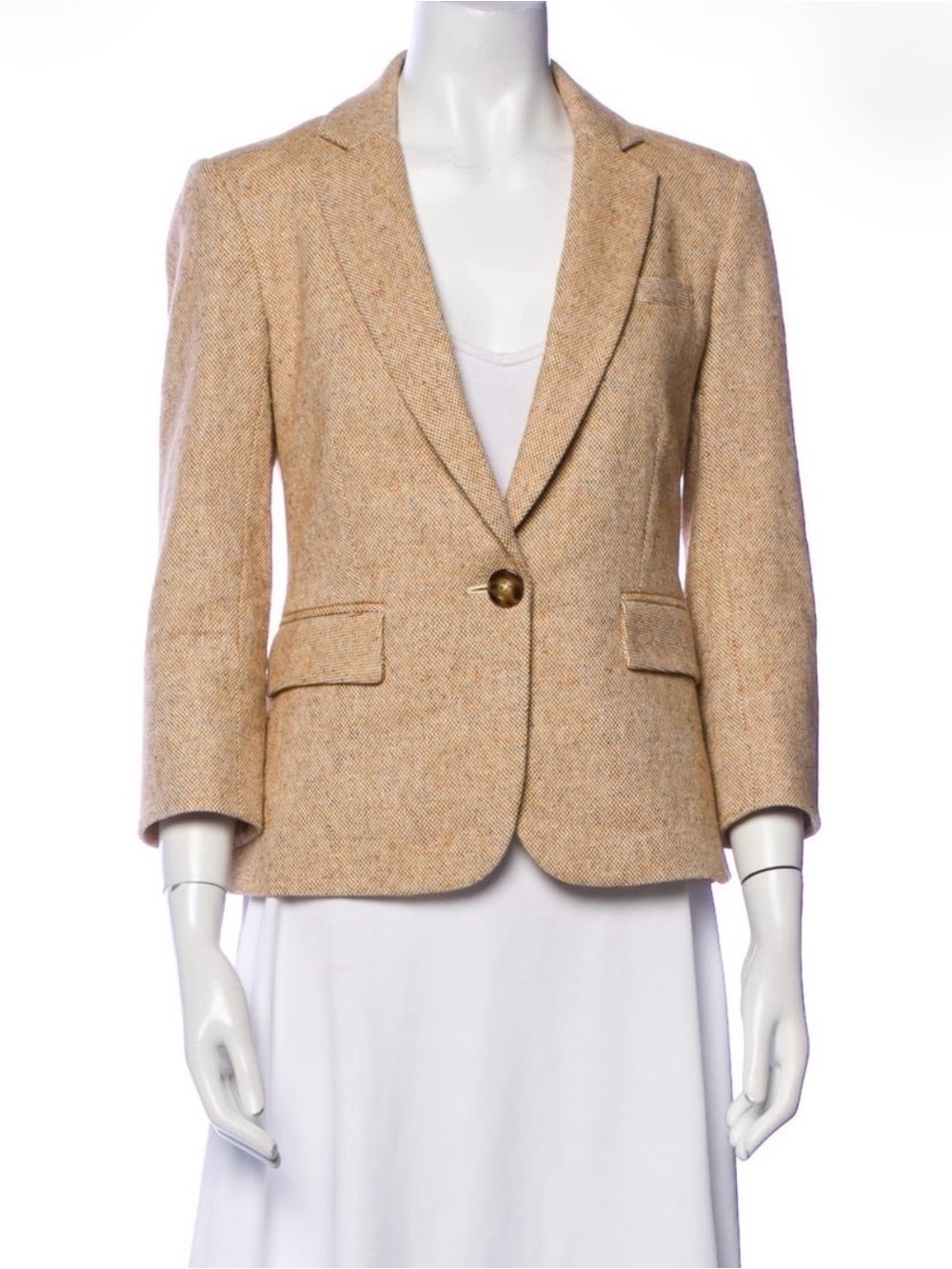 Veronica Beard Schoolboy Tweed Dickey Jacket